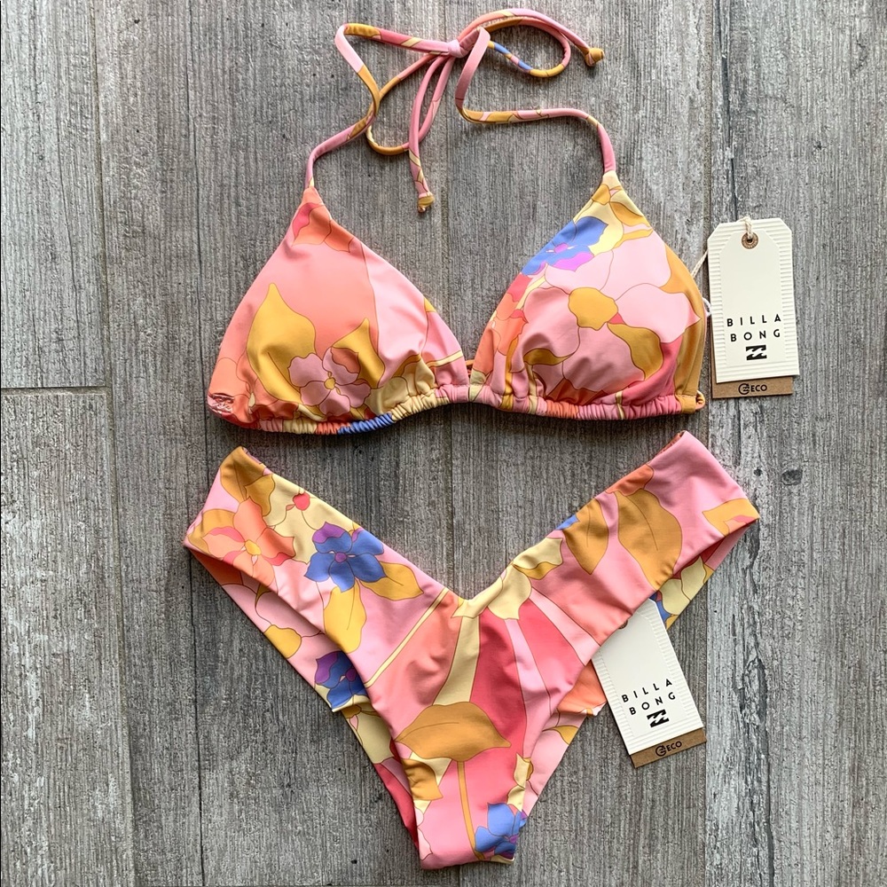 🔥🔥BILLABONG - GROOVY GARDEN SLIDE TRI FIJI SET🔥 - Picture 5 of 6